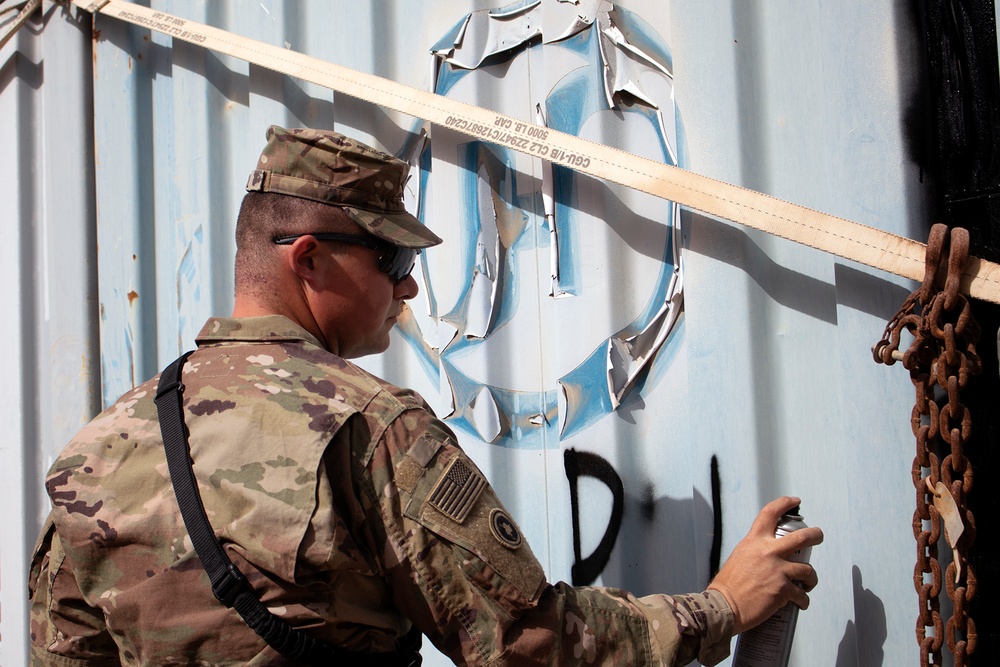 California Soldiers ensure shipping, storage needs are met overseas