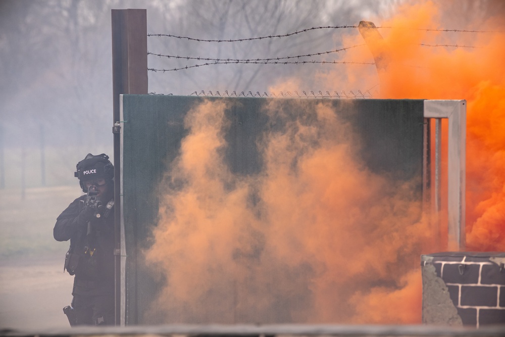 422nd SFS, NHPD strengthen local ties through live-fire, field training exercises