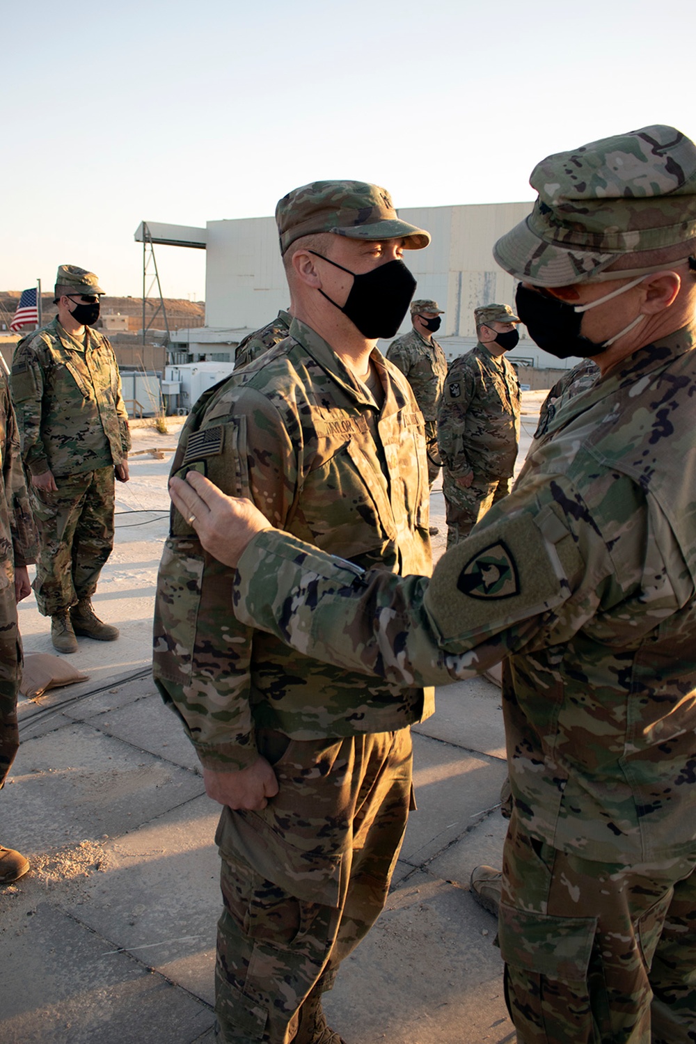 Iowa National Guard Soldiers receive 'combat patch'