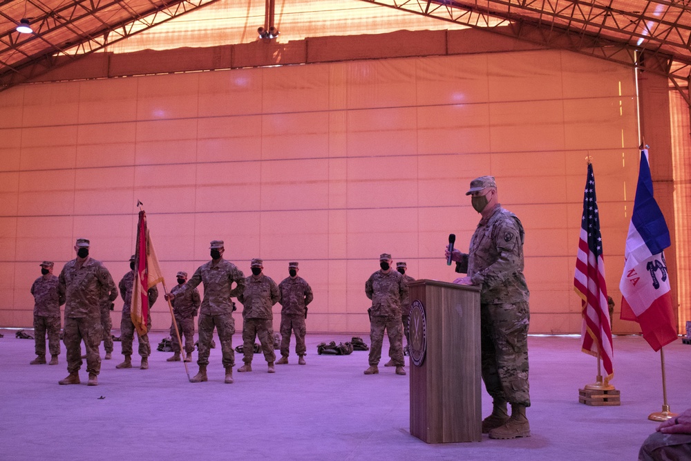 Iowa National Guard unit assumes command in Iraq