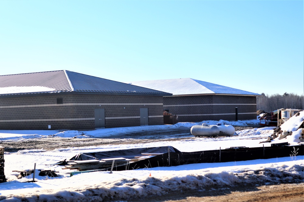 Construction of 6th simulations training building making progress at Fort McCoy