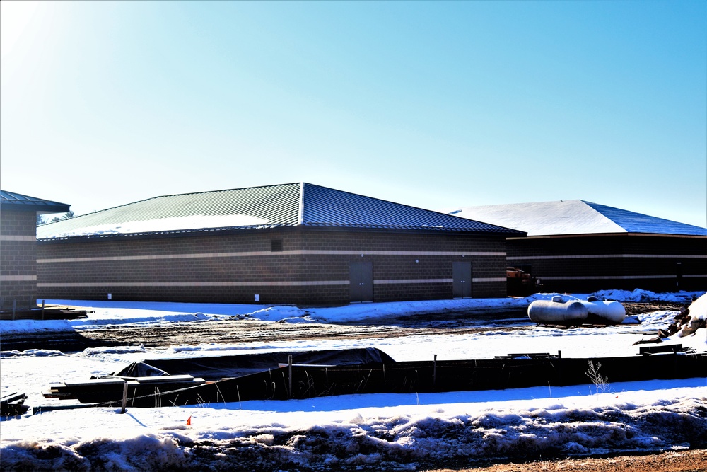 Construction of 6th simulations training building making progress at Fort McCoy