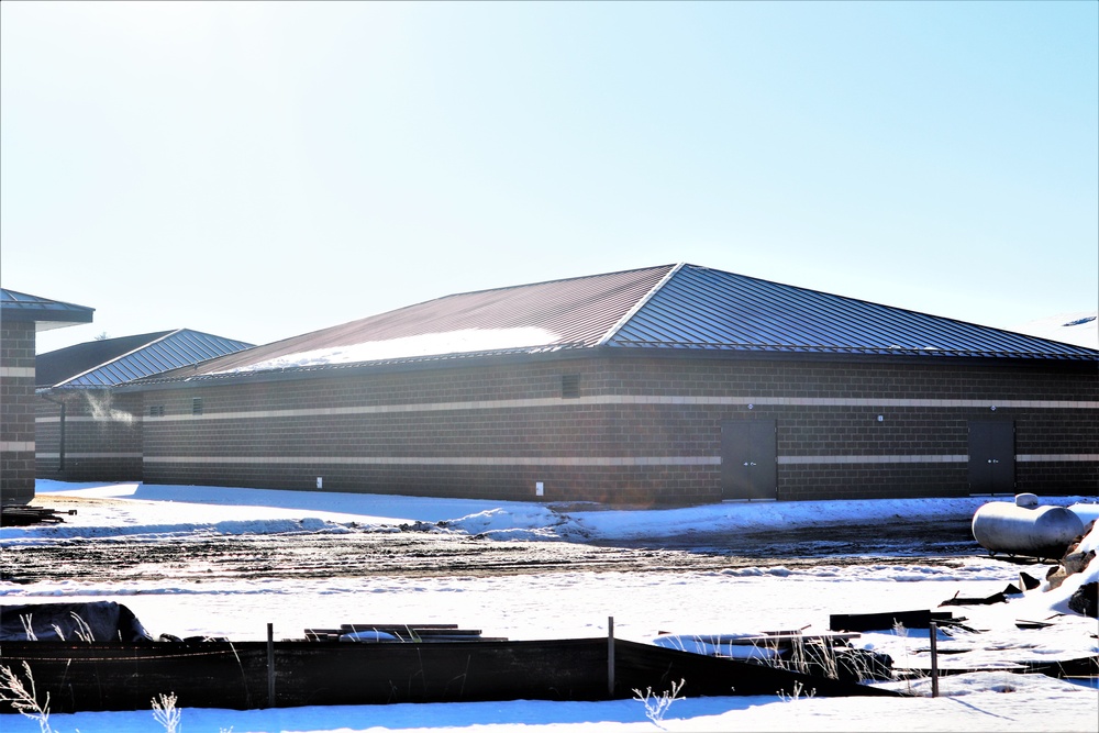 Construction of 6th simulations training building making progress at Fort McCoy