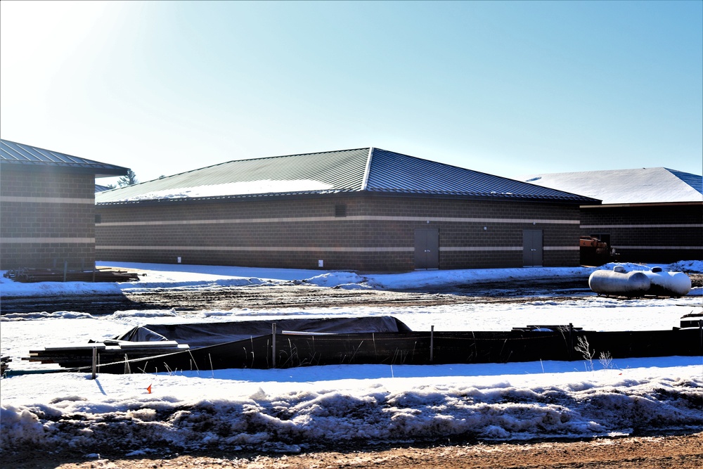 Construction of 6th simulations training building making progress at Fort McCoy