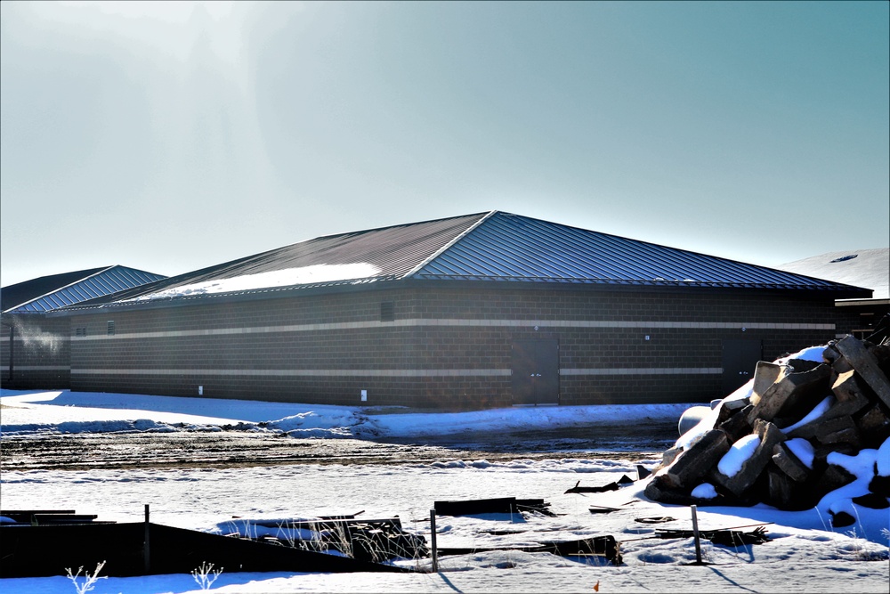 Construction of 6th simulations training building making progress at Fort McCoy