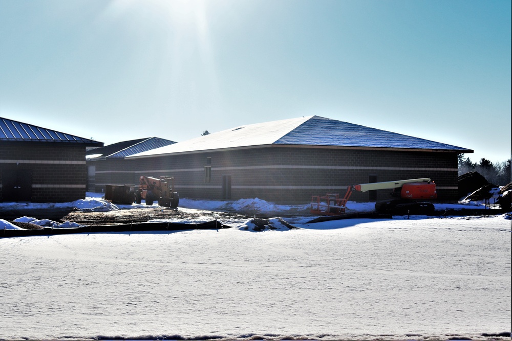 Construction of 6th simulations training building making progress at Fort McCoy
