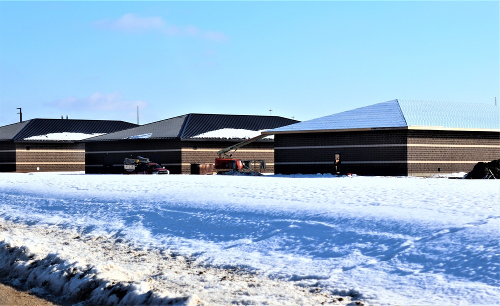 Construction of 6th simulations training building making progress at Fort McCoy