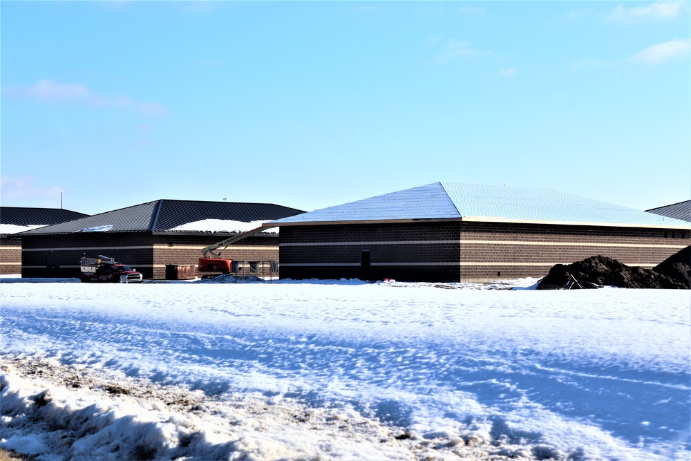 Construction of 6th simulations training building making progress at Fort McCoy