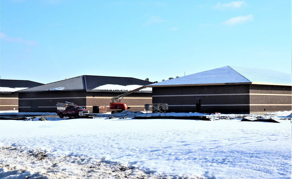Construction of 6th simulations training building making progress at Fort McCoy