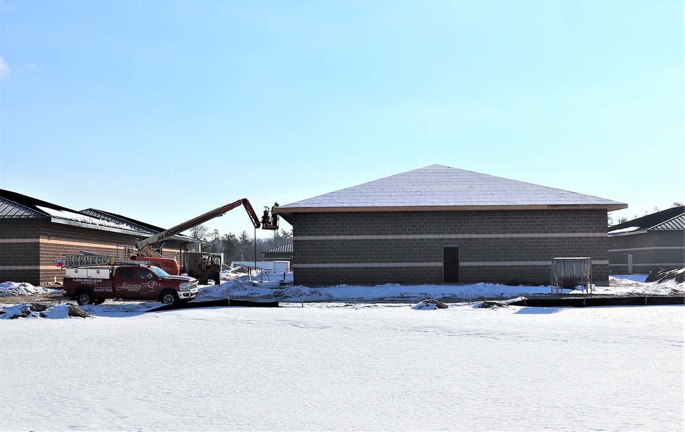 Construction of 6th simulations training building making progress at Fort McCoy