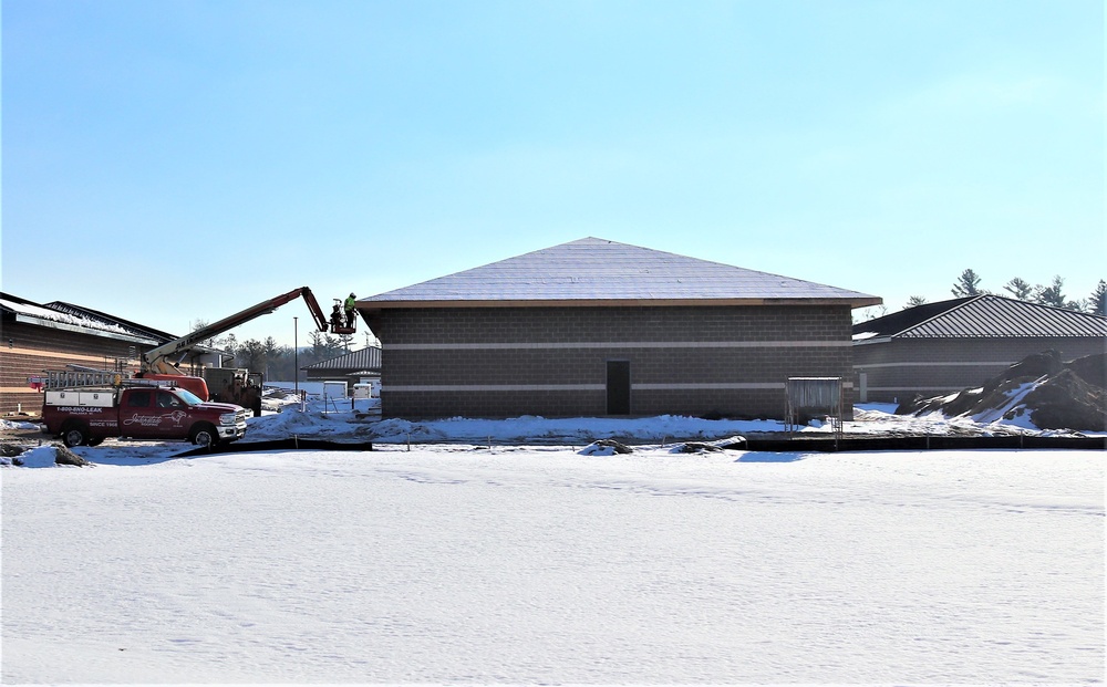 Construction of 6th simulations training building making progress at Fort McCoy