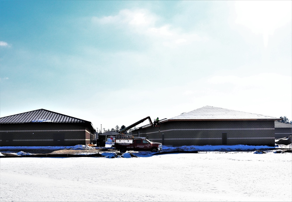 Construction of 6th simulations training building making progress at Fort McCoy