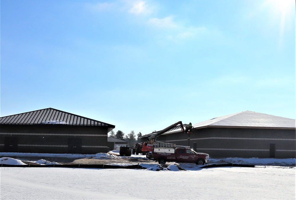 Construction of 6th simulations training building making progress at Fort McCoy
