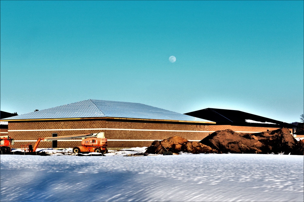 Construction of 6th simulations training building making progress at Fort McCoy