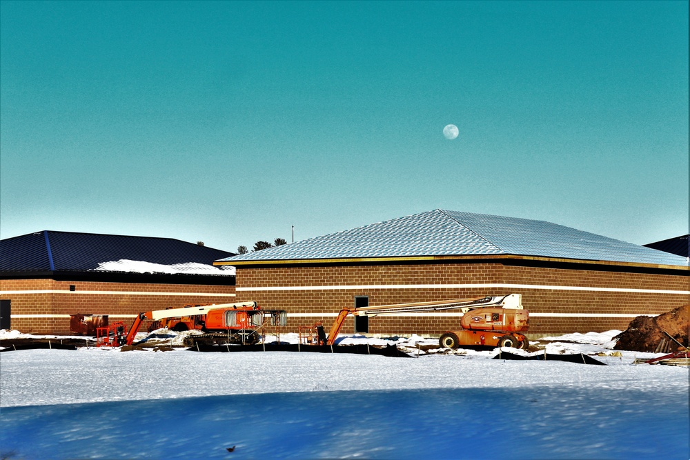 Construction of 6th simulations training building making progress at Fort McCoy