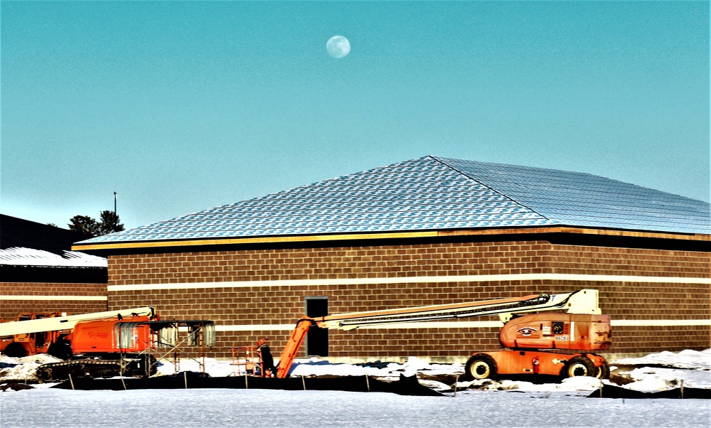 Construction of 6th simulations training building making progress at Fort McCoy