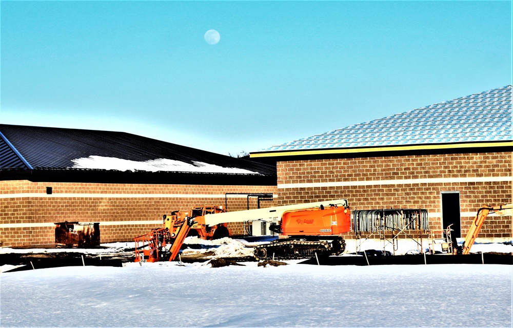 Construction of 6th simulations training building making progress at Fort McCoy