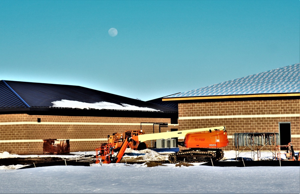 Construction of 6th simulations training building making progress at Fort McCoy
