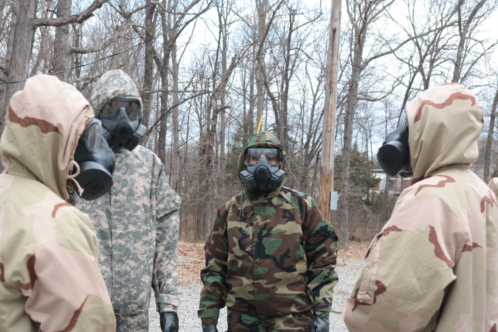 1st Theater Sustainment Command Soldiers attend chemical, biological, radiological and nuclear training