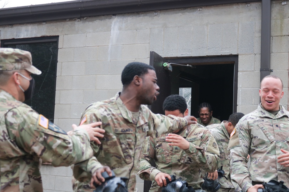 1st Theater Sustainment Command Soldiers attend chemical, biological, radiological and nuclear training