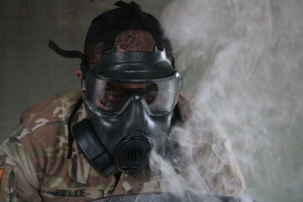 1st Theater Sustainment Command Soldiers attend chemical, biological, radiological and nuclear training