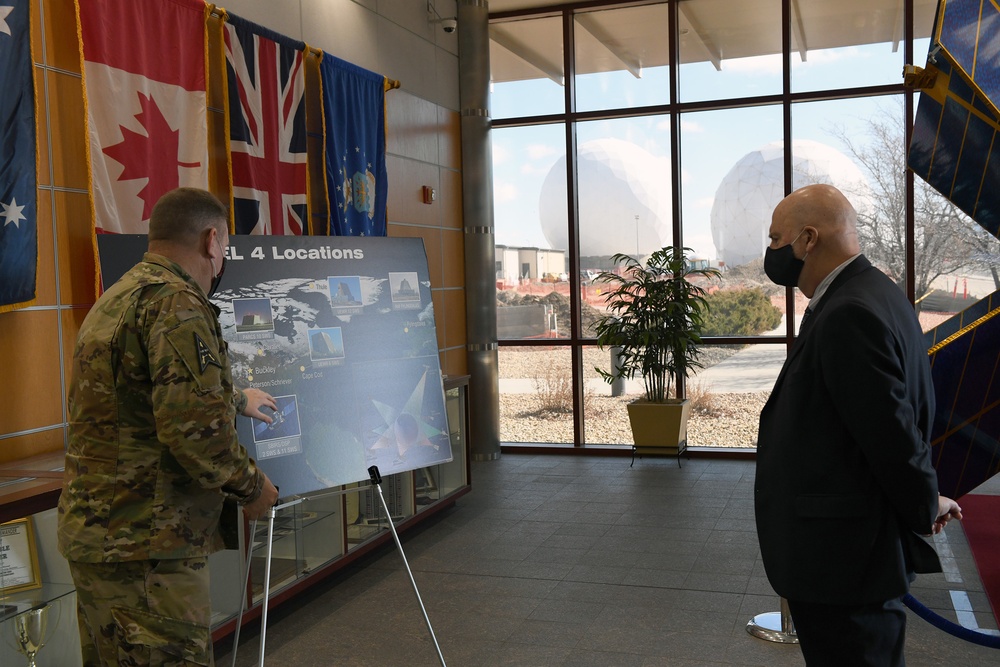 Team Buckley showcases mission during SecAF visit