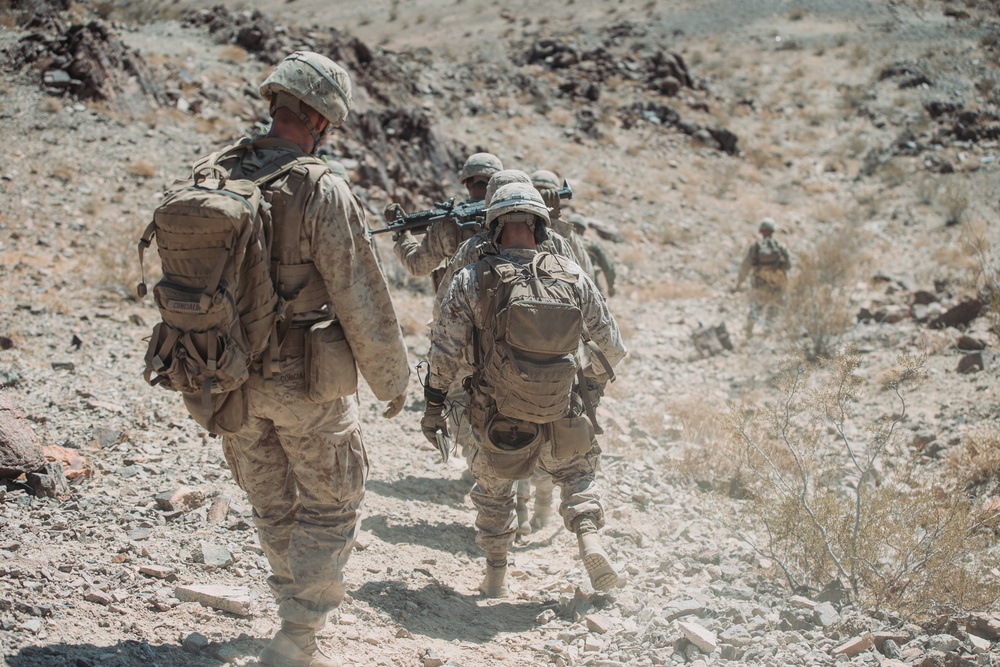 Marines with BLT 1/1 conduct platoon level attacks during RUT