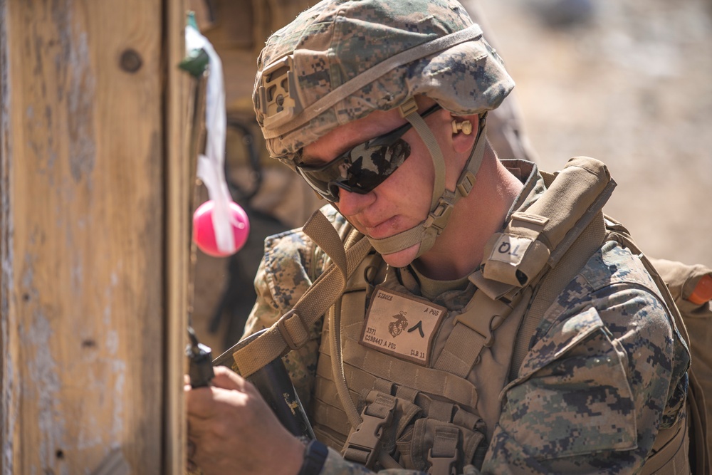 CLB-11 Marines perform explosion effects demonstration during RUT