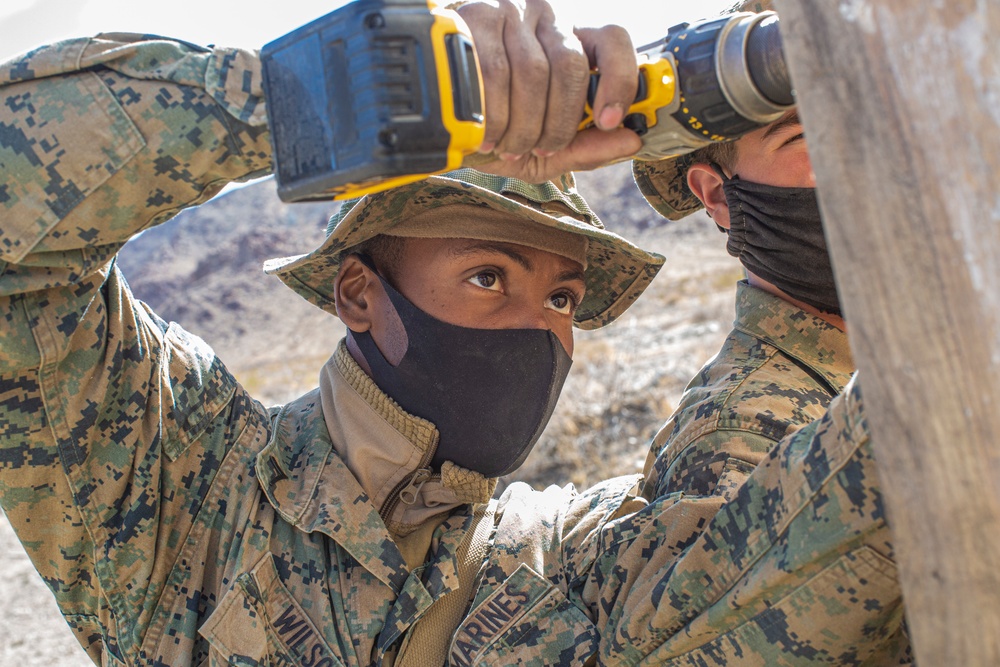 CLB-11 Marines perform explosion effects demonstration during RUT