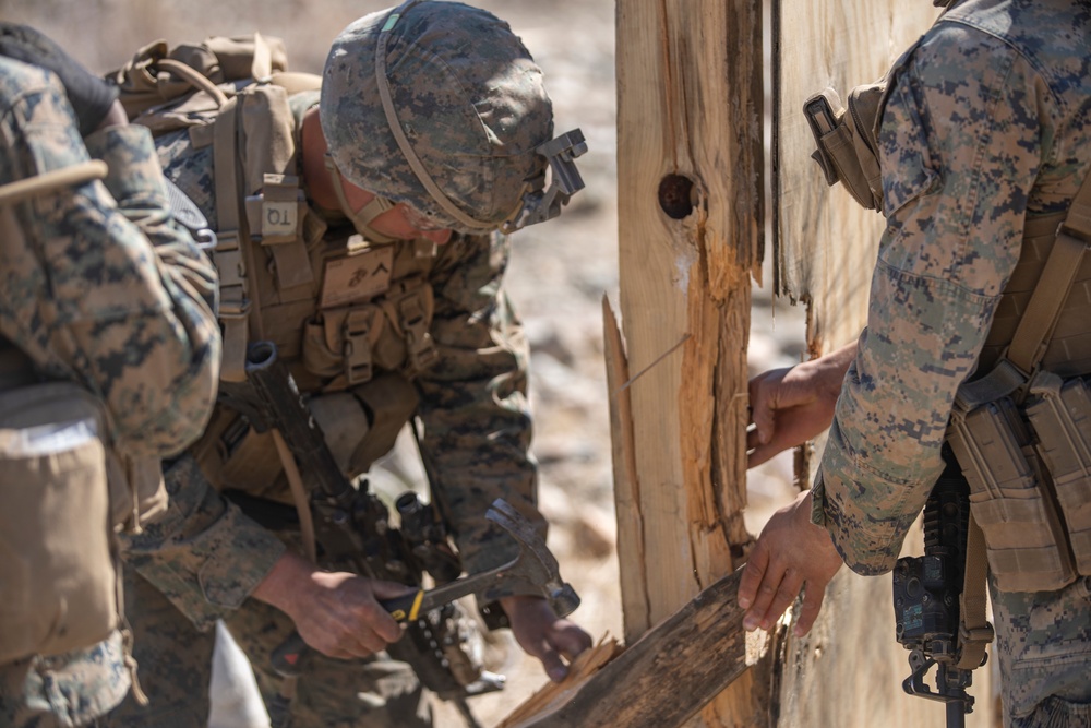 CLB-11 Marines perform explosion effects demonstration during RUT