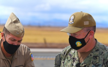 Command Master Chief Eric Hubert reenlistment