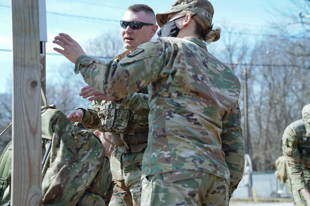 2021 Maryland Best Warrior Competition at H Steven Blum Military Reservation in Glenn Arm, Maryland on March 11, 2021.