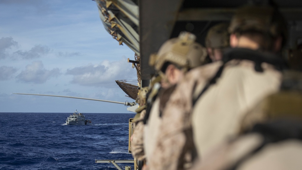 Mark VI Patrol Boats practice stern gate operations