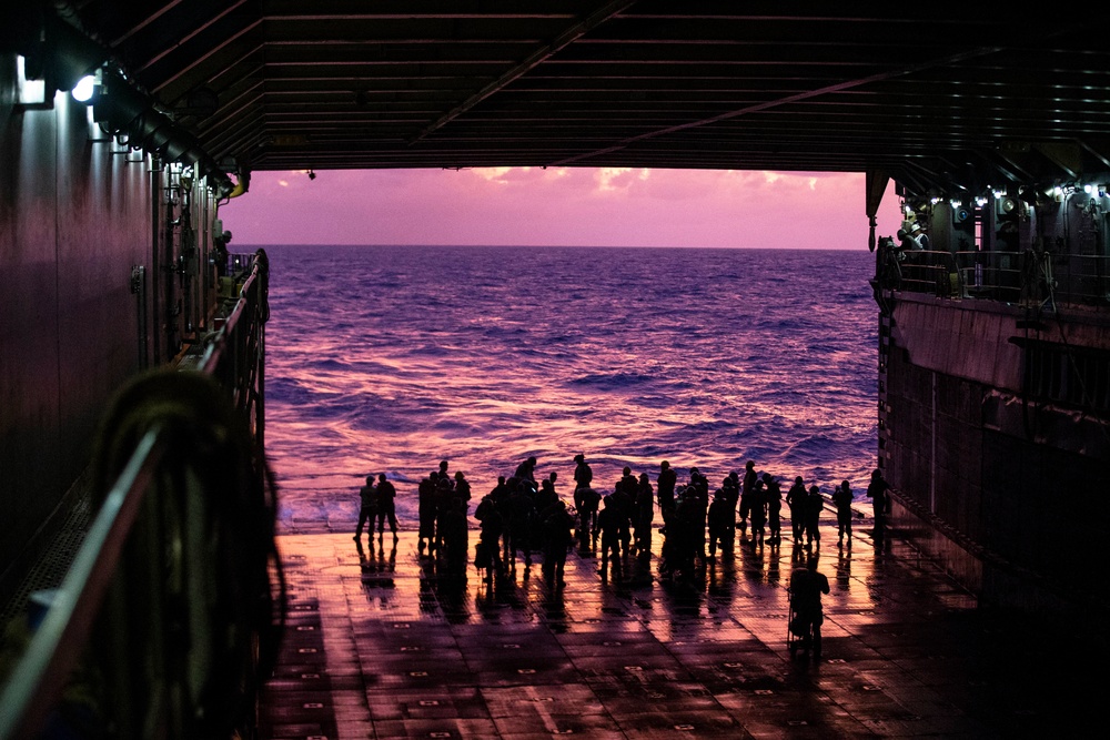 Mark VI Patrol Boats practice stern gate operations