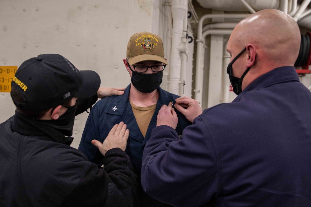 Arlington Sailors are meritoriously advanced