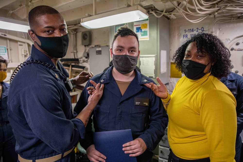 Arlington Sailors are meritoriously advanced