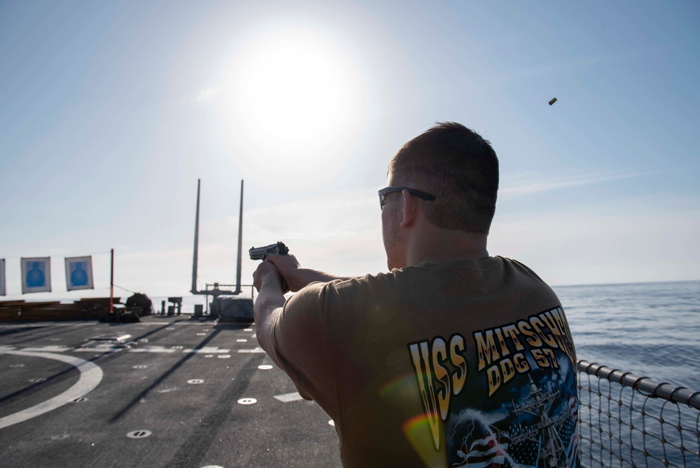 Mitscher Conducts Routine Exercises in U.S. Sixth Fleet