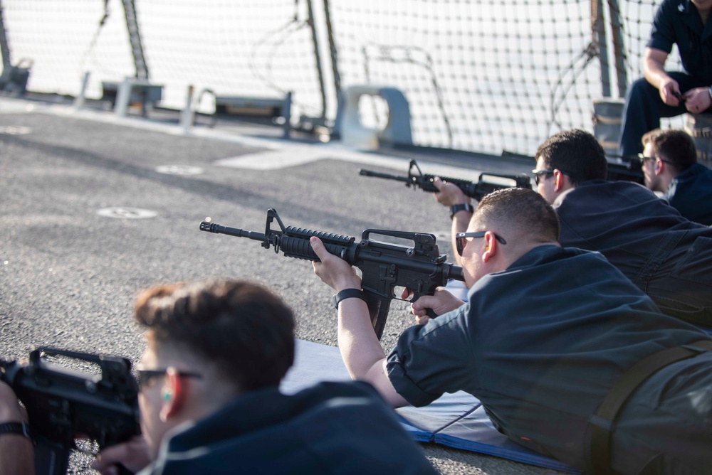 Mitscher Conducts Routine Exercises in U.S. Sixth Fleet