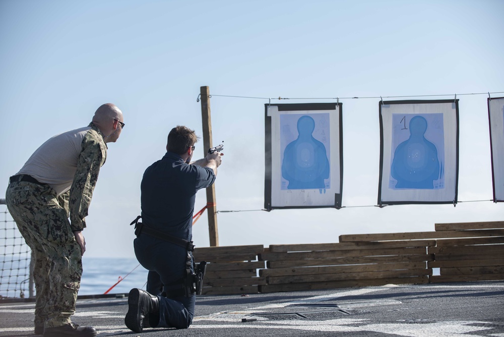 Mitscher Conducts Routine Exercises in U.S. Sixth Fleet