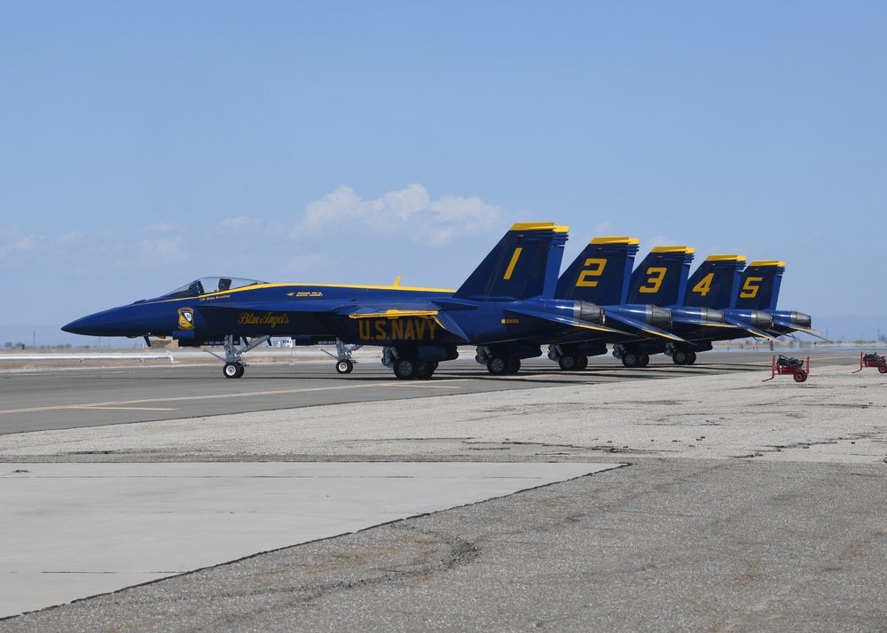 Blue Angels Aircraft Before Demonstration