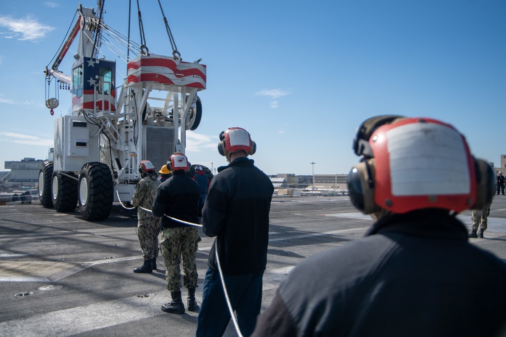 USS Harry S. Truman (CVN 75) is currently in Norfolk Naval Shipyard for its Extended Carrier Incremental Availability (ECIA).