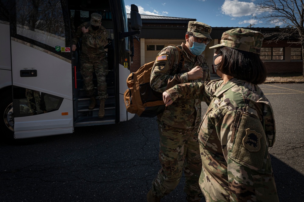 3-112th Field Artillery Soldiers return from DC mission