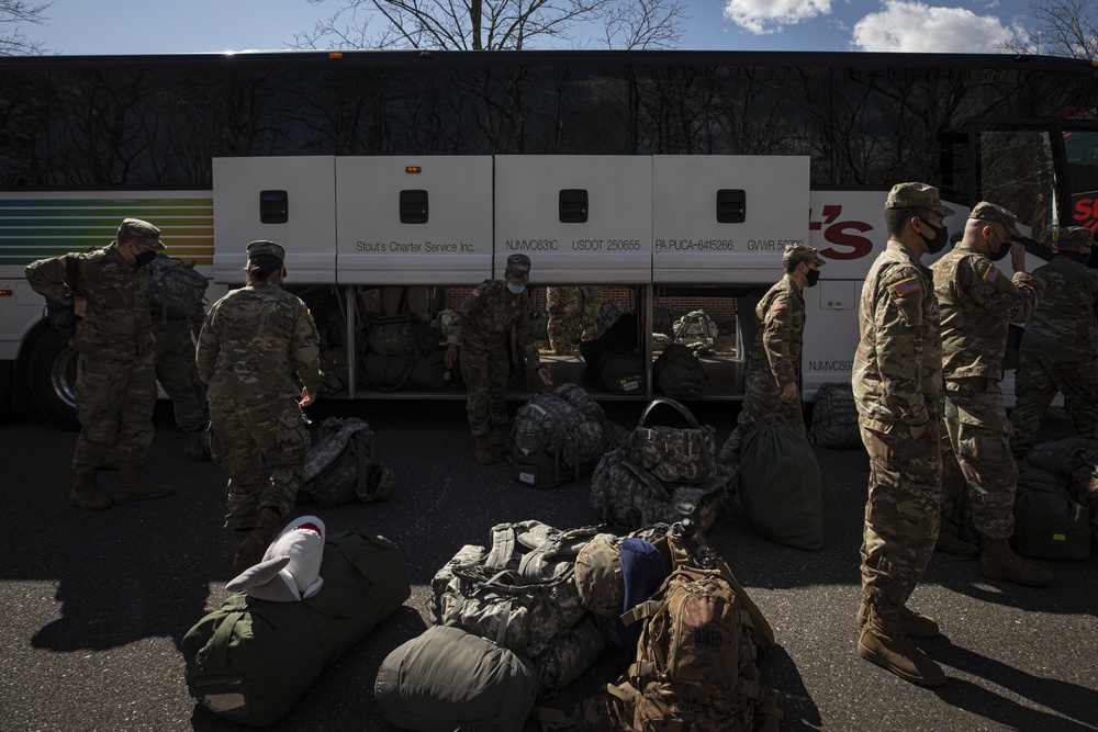 3-112th Field Artillery Soldiers return from DC mission