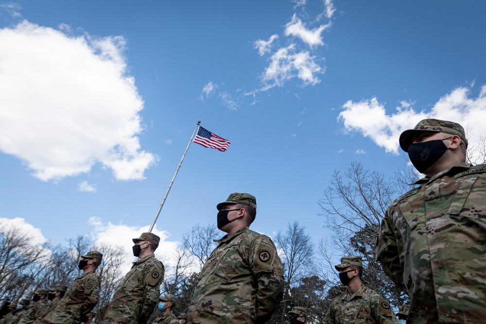 3-112th Field Artillery Soldiers return from DC mission