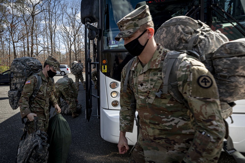 3-112th Field Artillery Soldiers return from DC mission