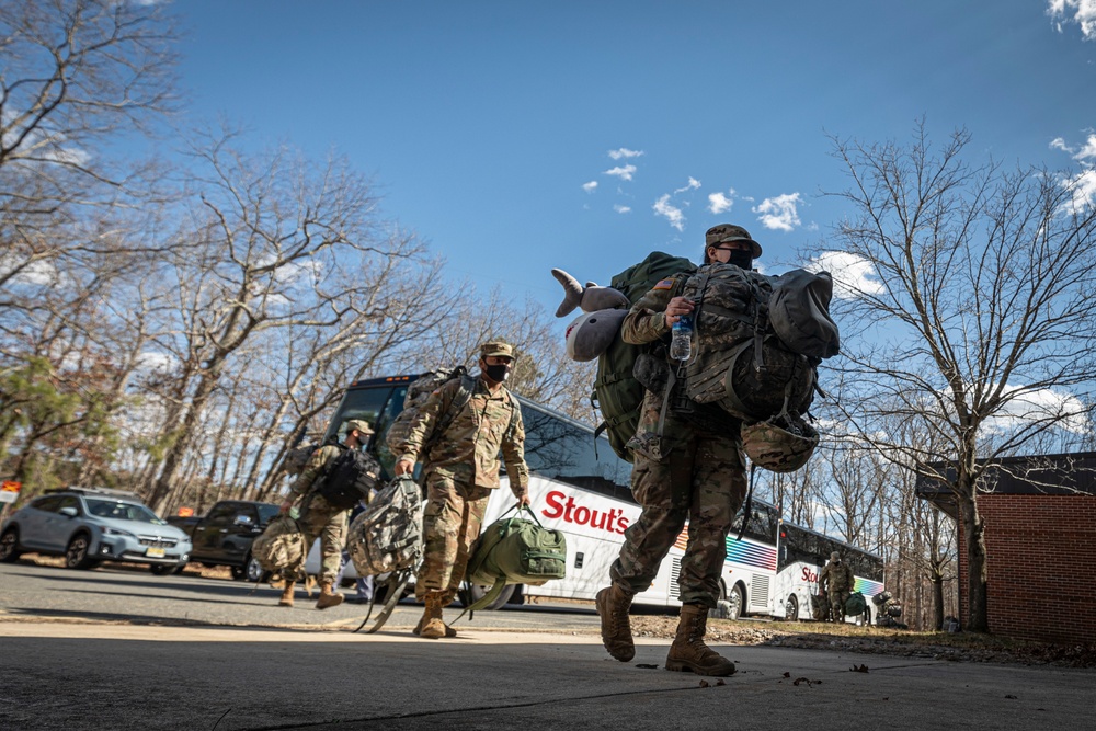 3-112th Field Artillery Soldiers return from DC mission