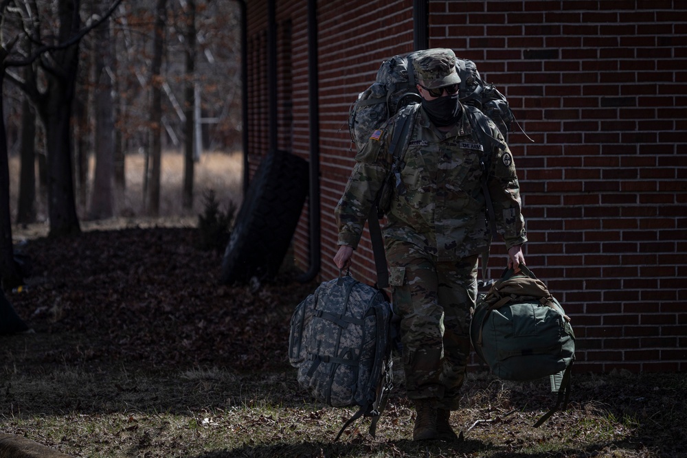 3-112th Field Artillery Soldiers return from DC mission