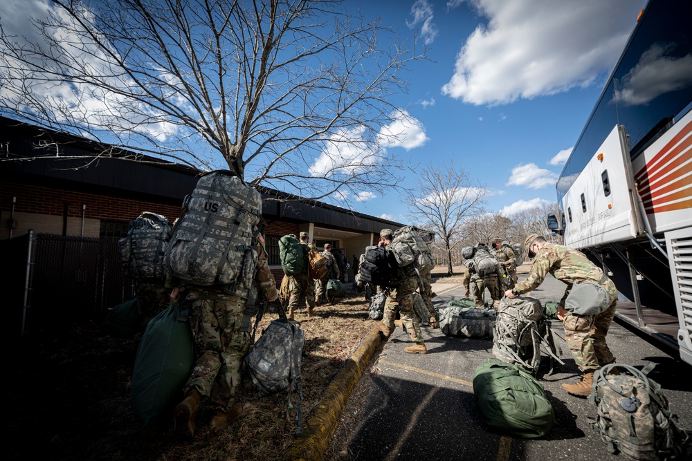 3-112th Field Artillery Soldiers return from DC mission