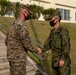 Col. Masahiro Yamashita, commanding officer, 51st Regiment, Japan Ground Self-Defense Force, meets with key leaders with 4th Marine Regiment