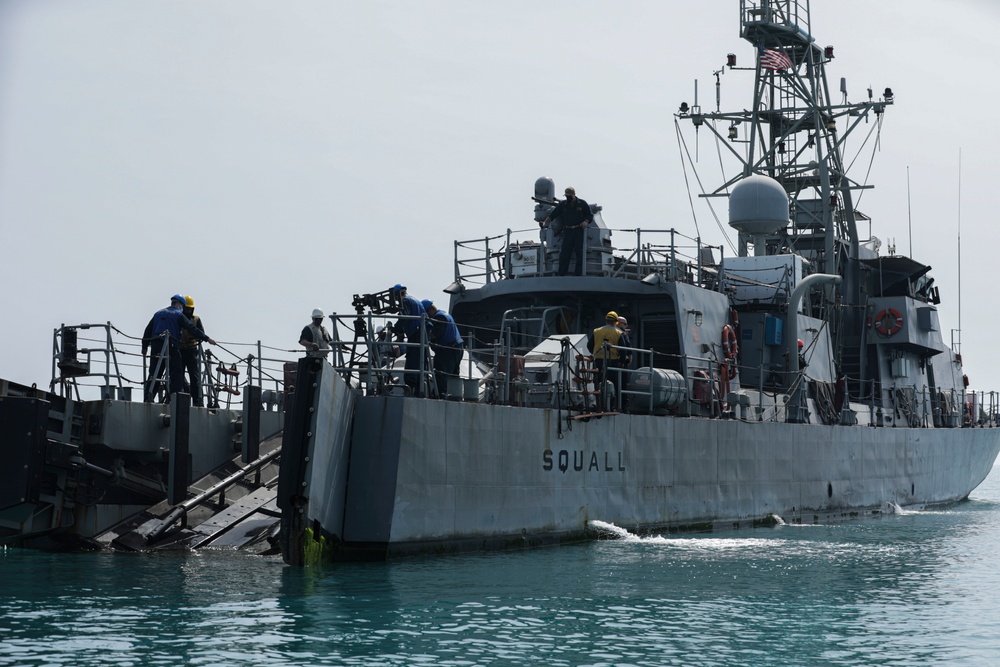 USS Squall small boat operation training